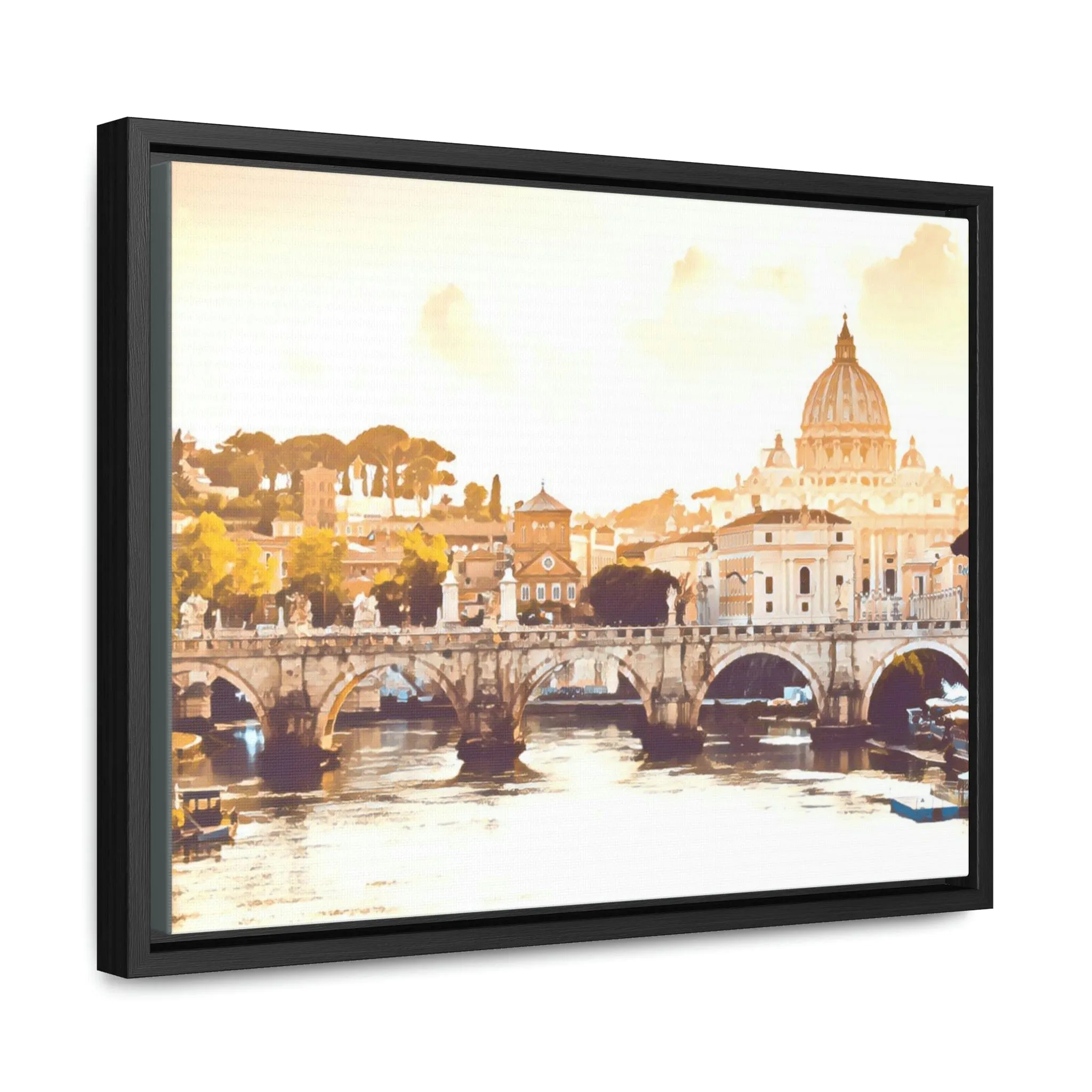 French Bridge Canvas Wraps, Horizontal Frame