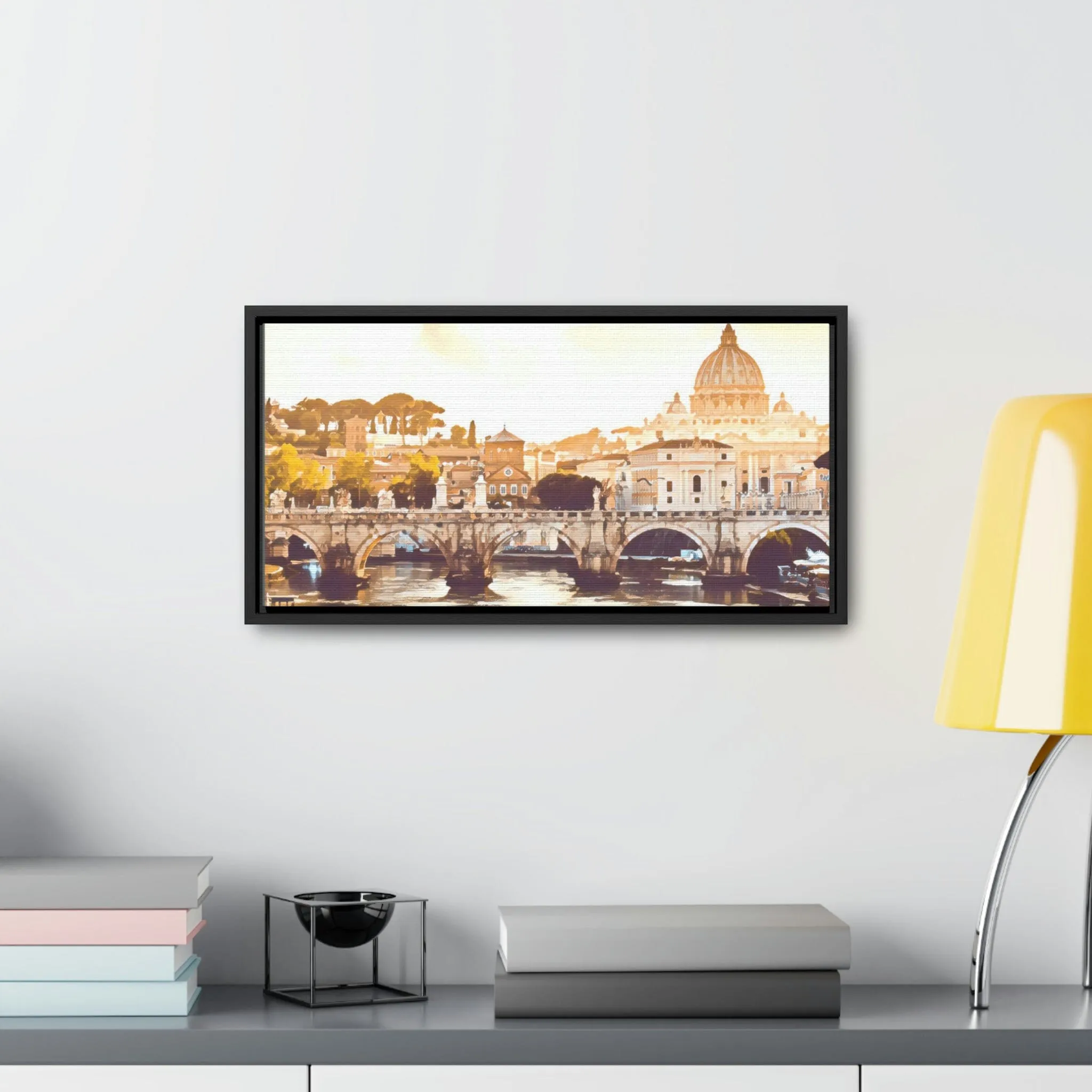 French Bridge Canvas Wraps, Horizontal Frame