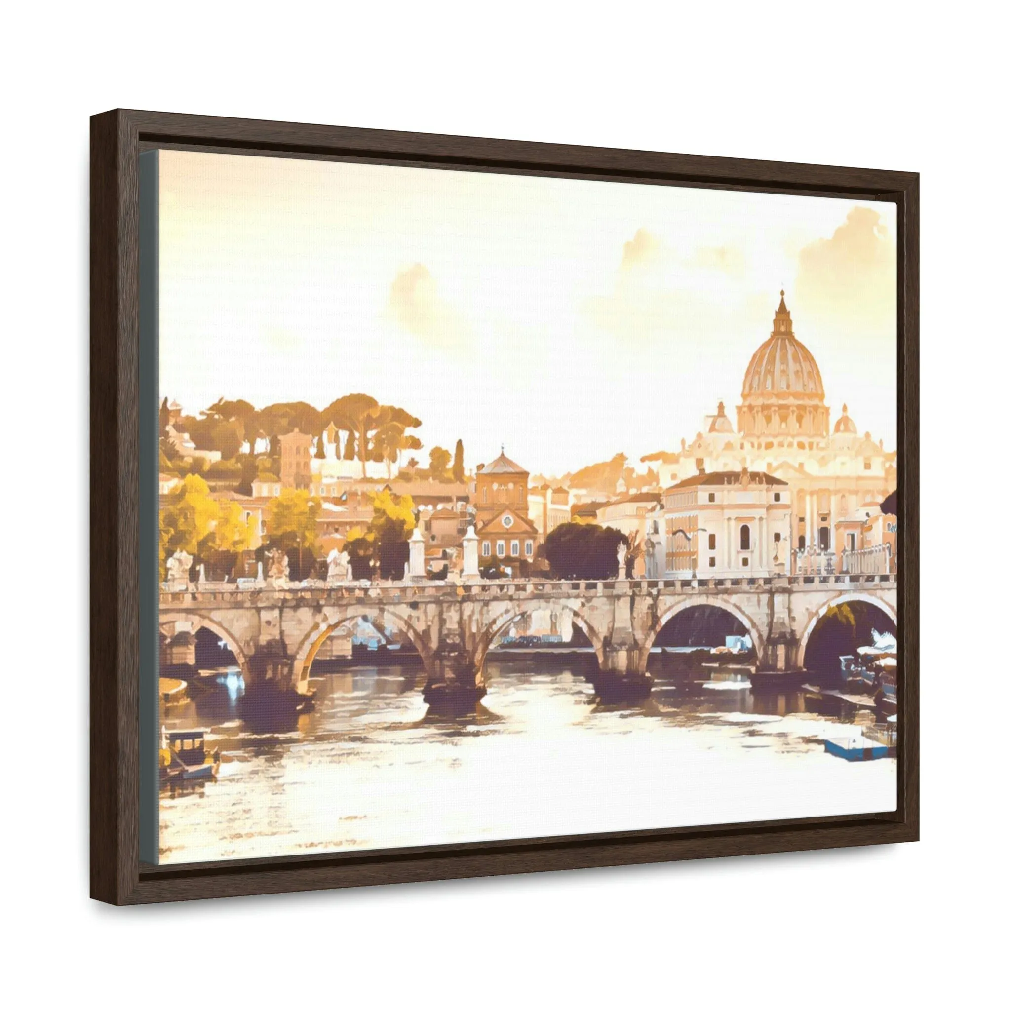 French Bridge Canvas Wraps, Horizontal Frame