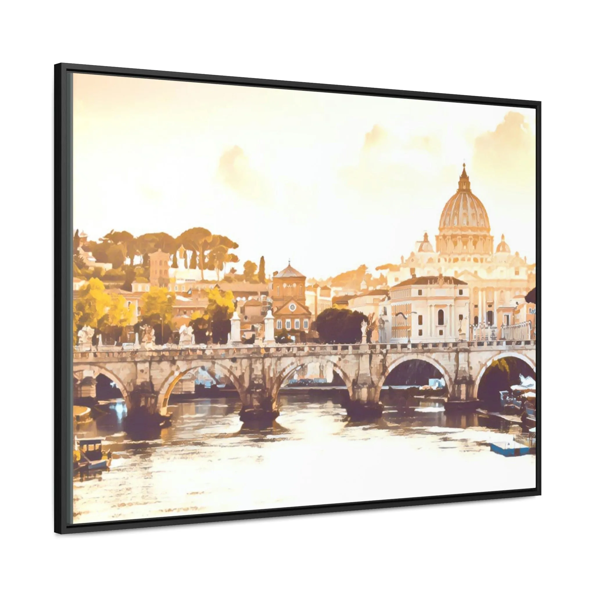 French Bridge Canvas Wraps, Horizontal Frame