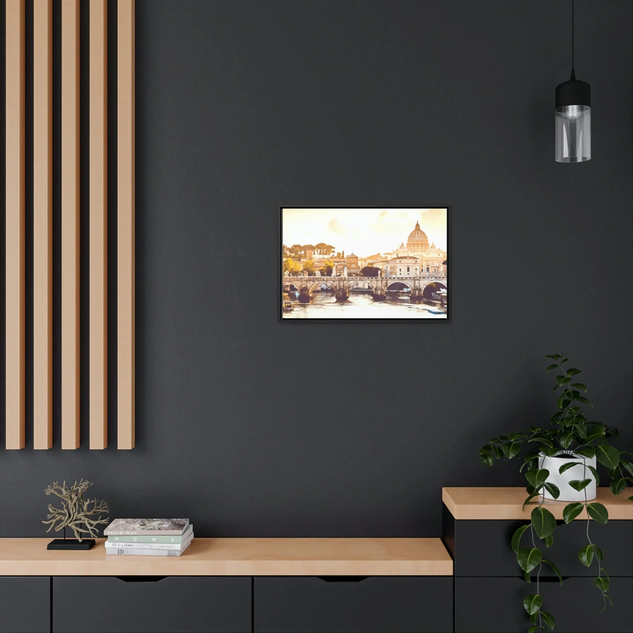 French Bridge Canvas Wraps, Horizontal Frame