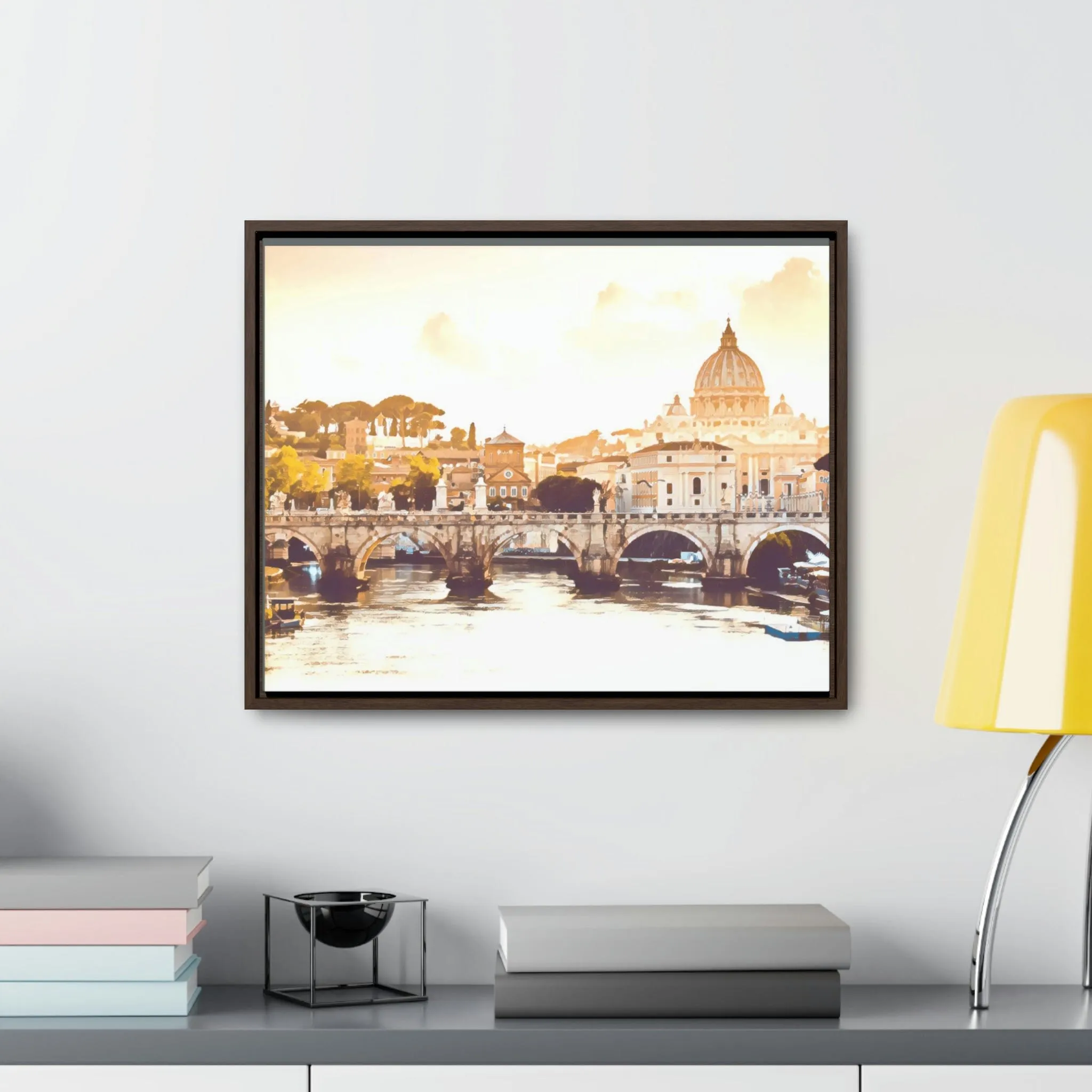 French Bridge Canvas Wraps, Horizontal Frame