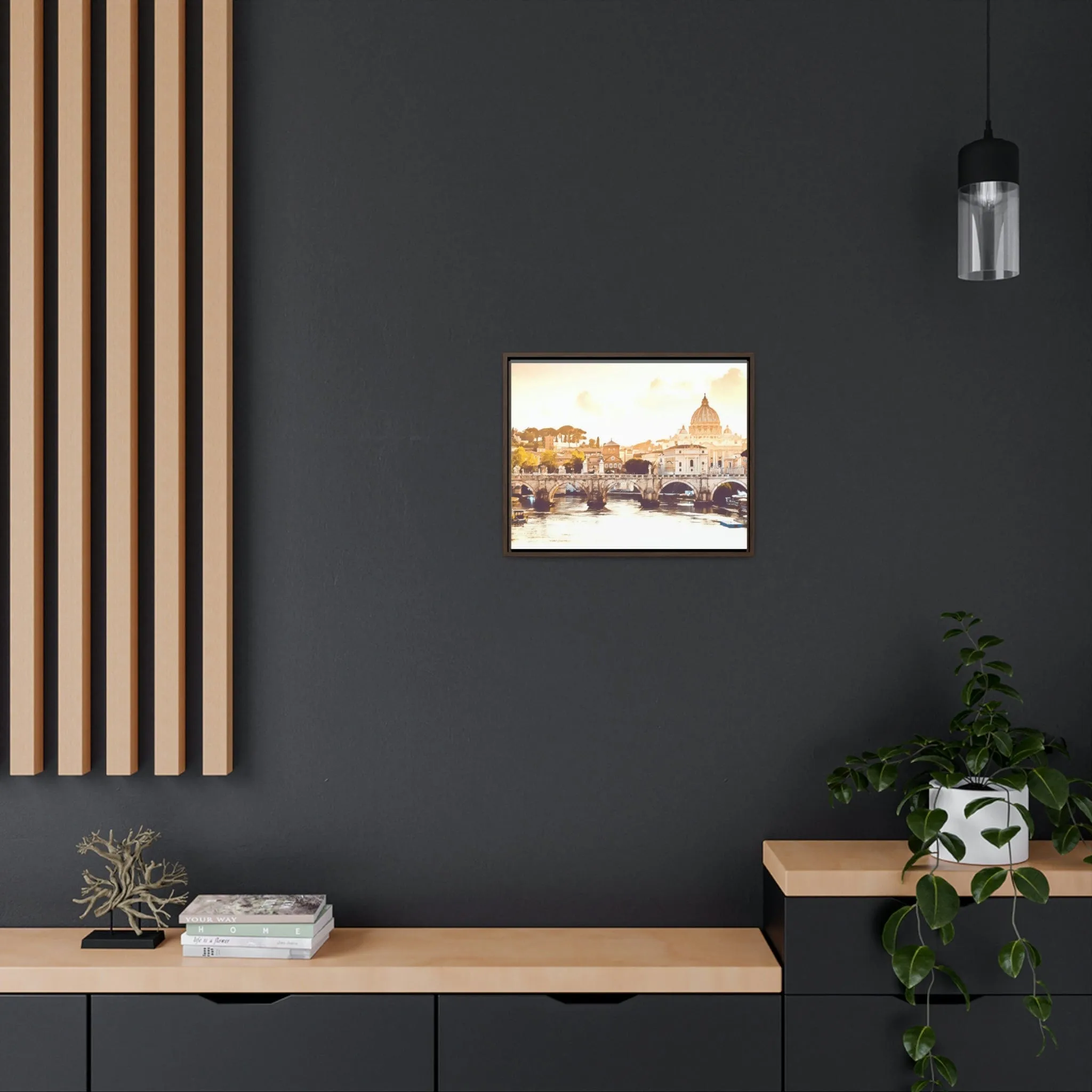 French Bridge Canvas Wraps, Horizontal Frame