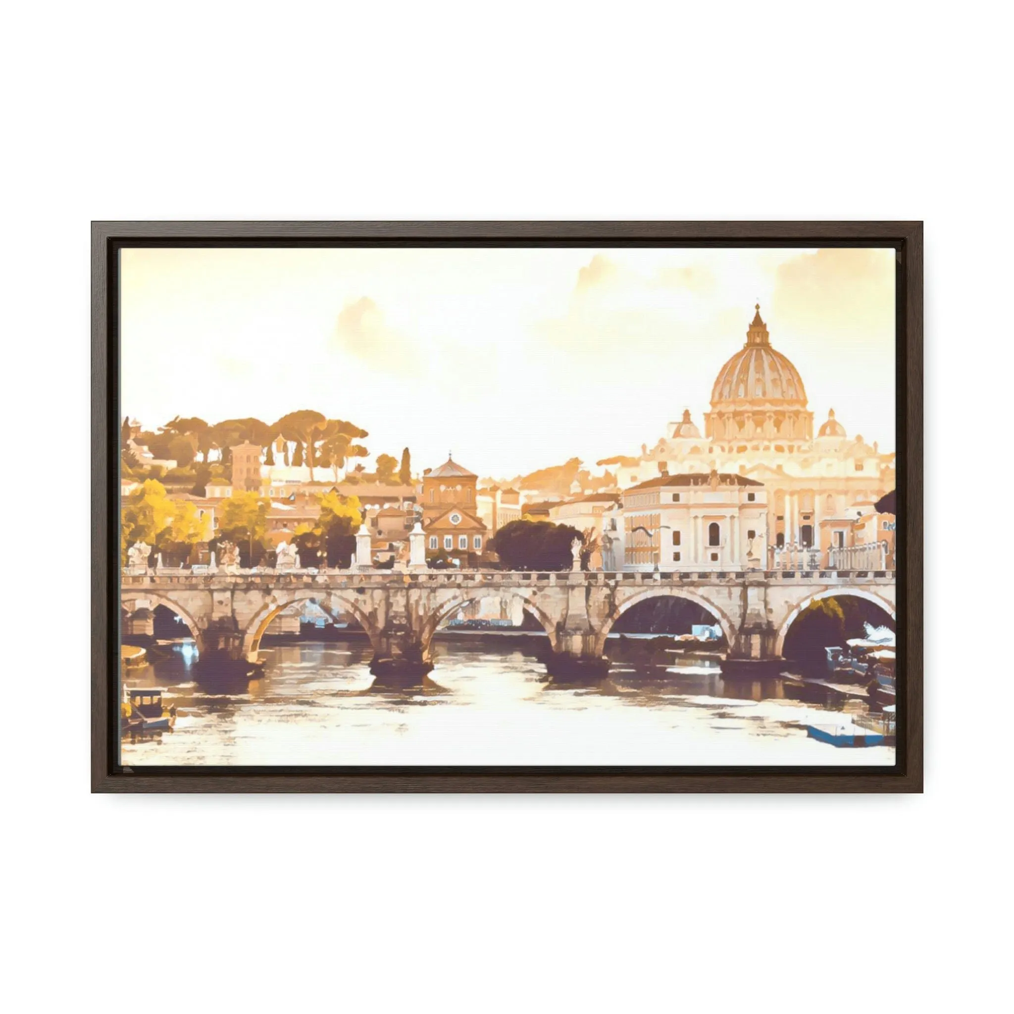 French Bridge Canvas Wraps, Horizontal Frame