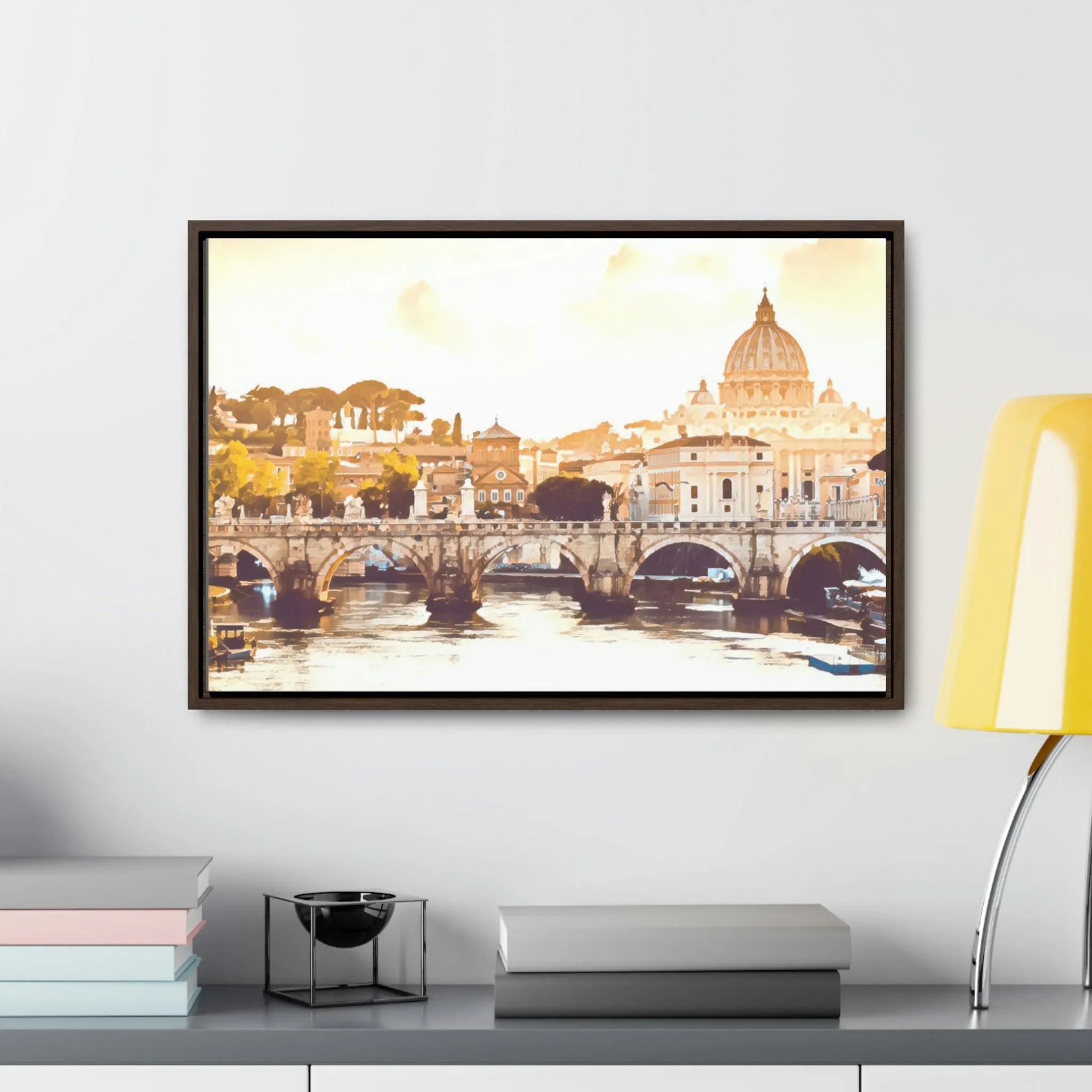 French Bridge Canvas Wraps, Horizontal Frame