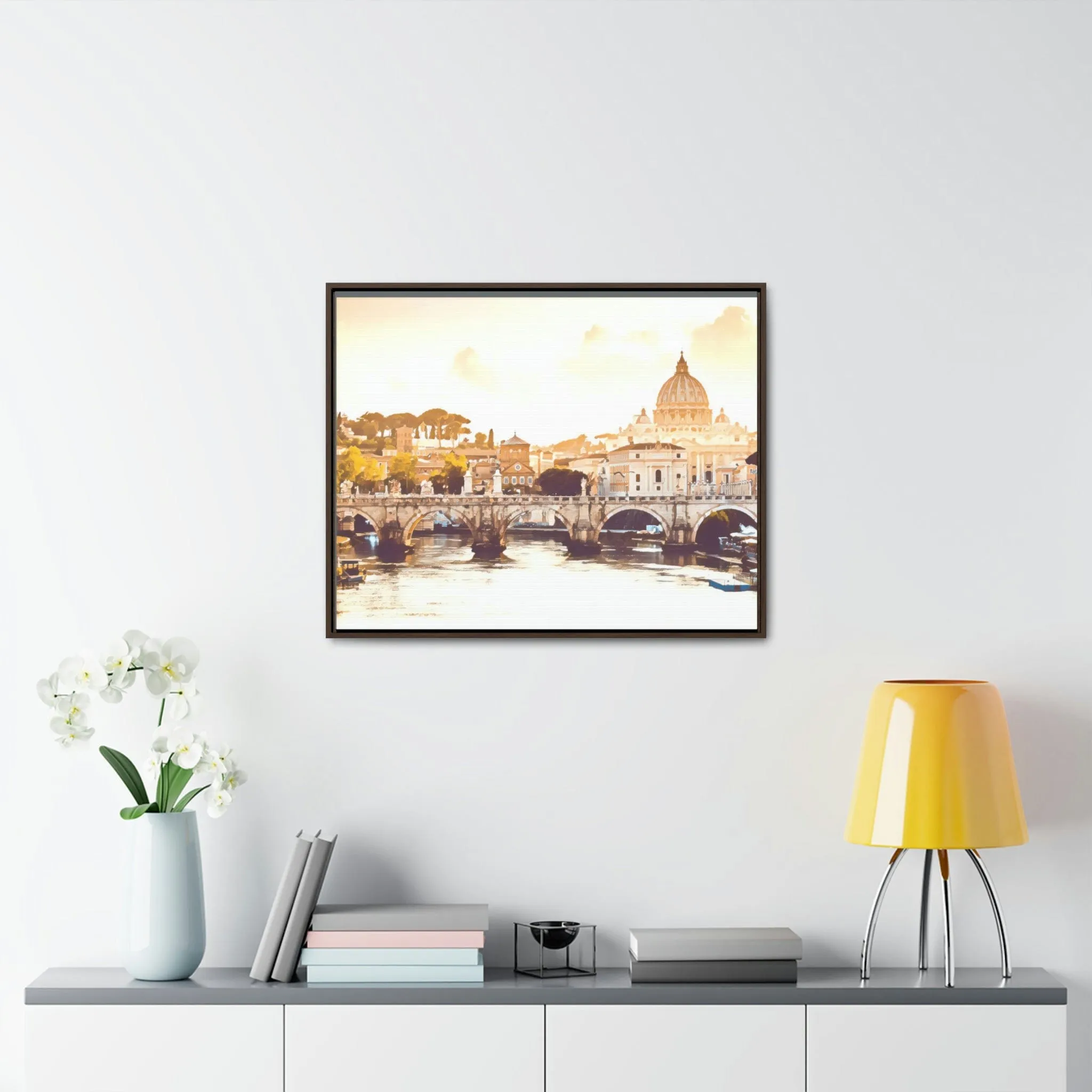 French Bridge Canvas Wraps, Horizontal Frame