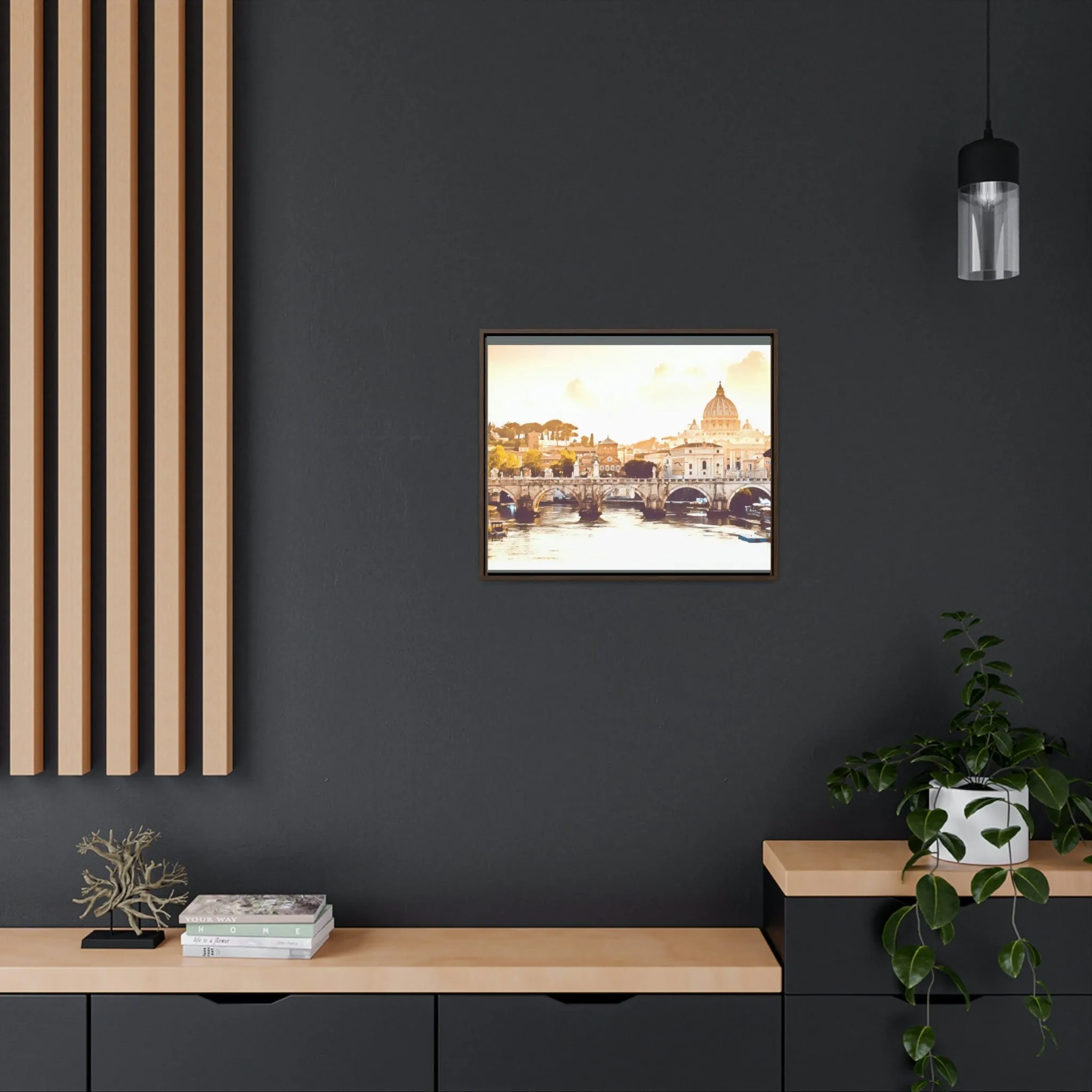 French Bridge Canvas Wraps, Horizontal Frame