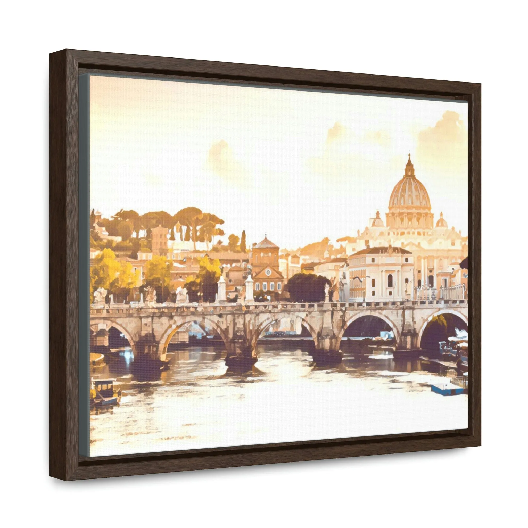 French Bridge Canvas Wraps, Horizontal Frame