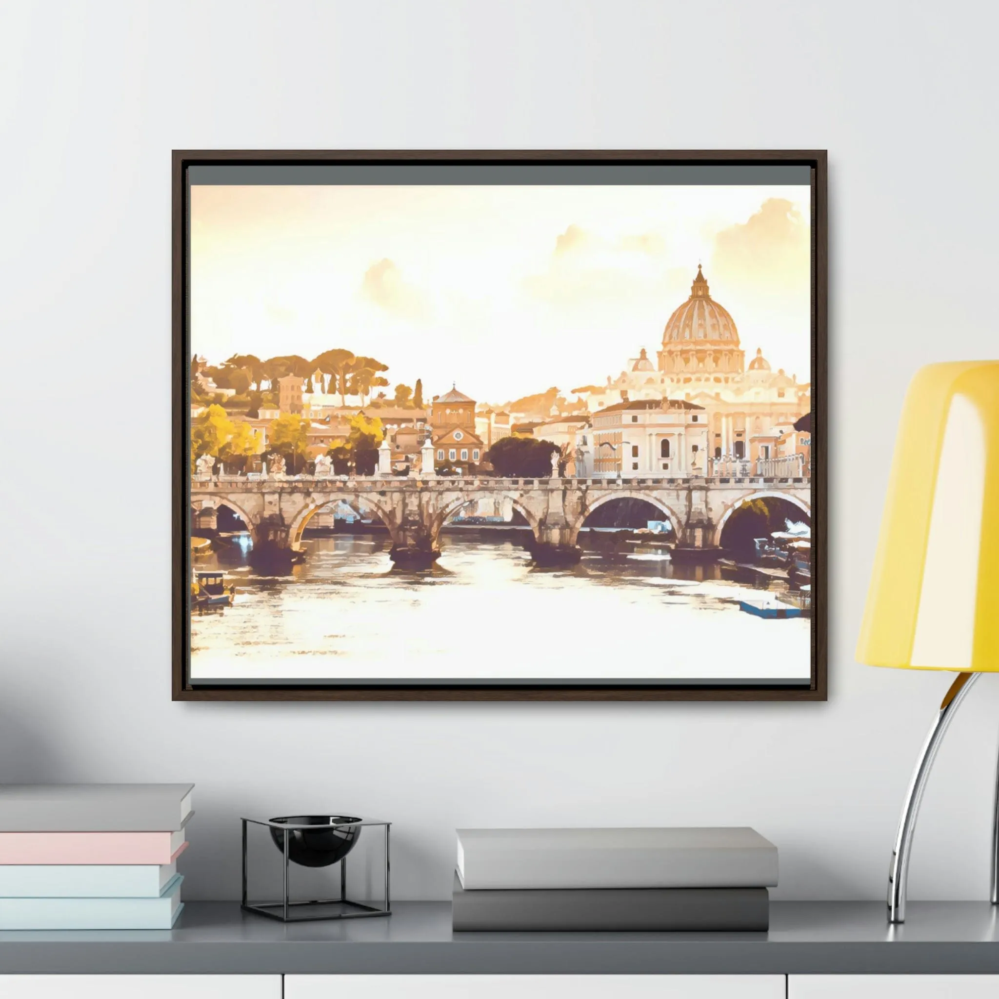 French Bridge Canvas Wraps, Horizontal Frame