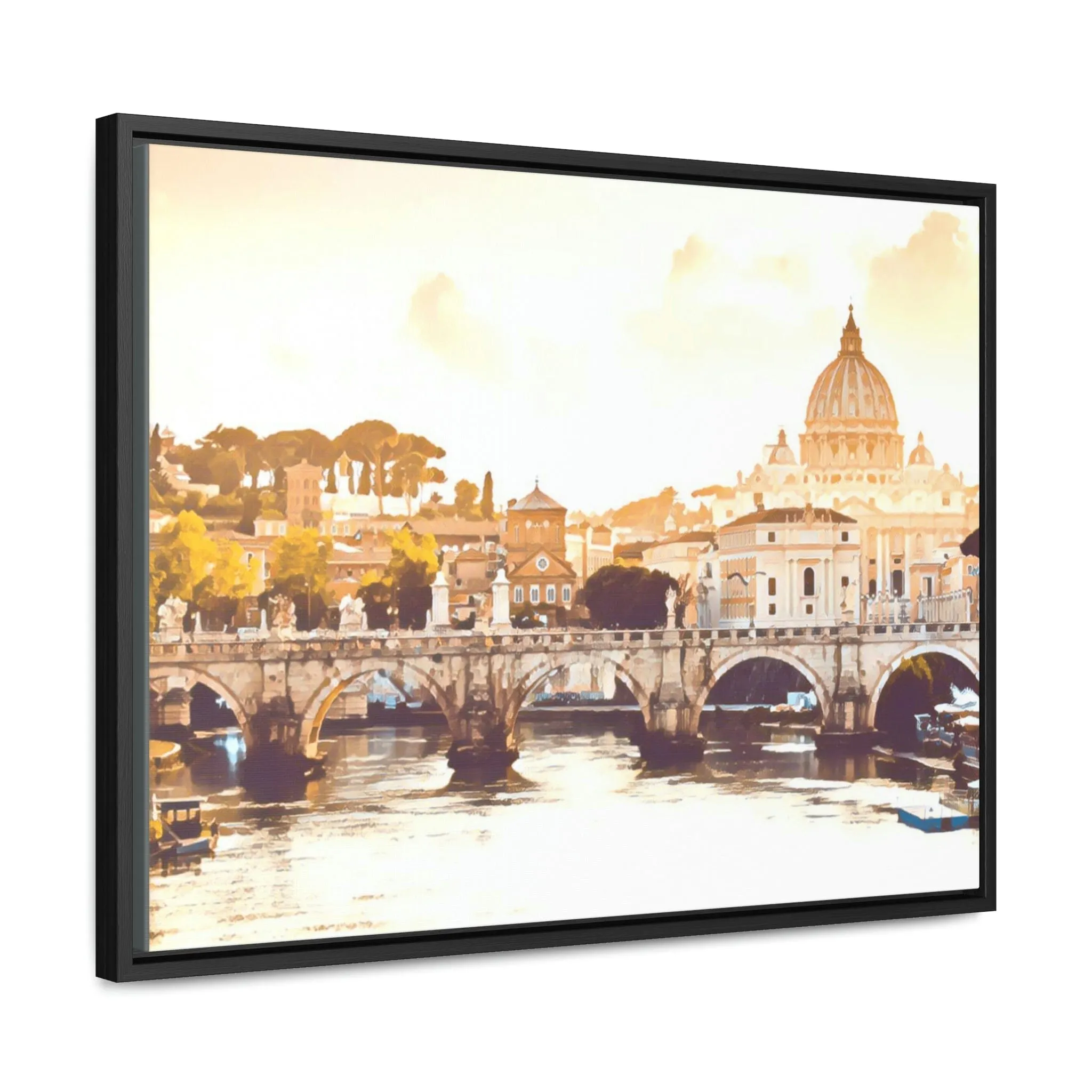 French Bridge Canvas Wraps, Horizontal Frame