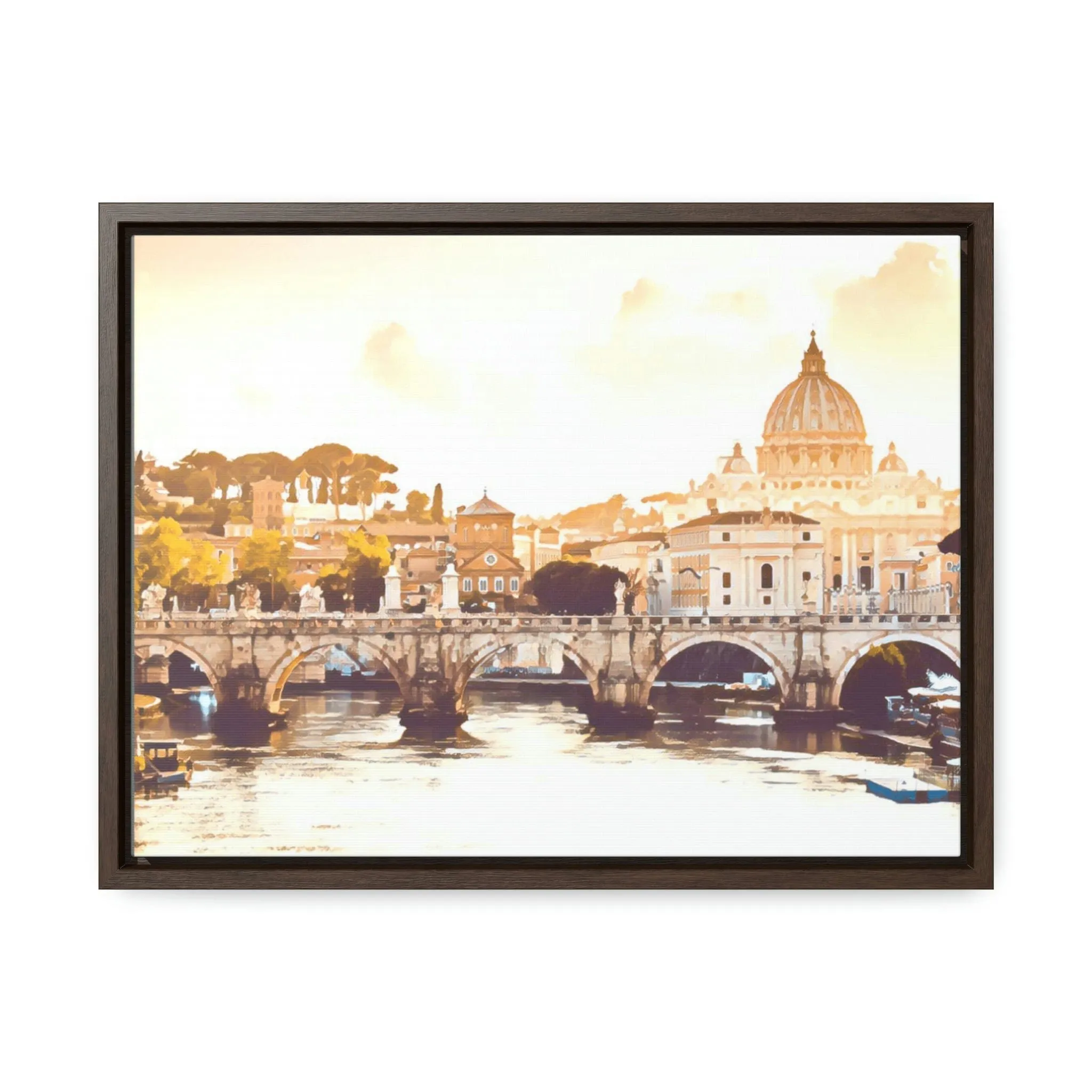 French Bridge Canvas Wraps, Horizontal Frame