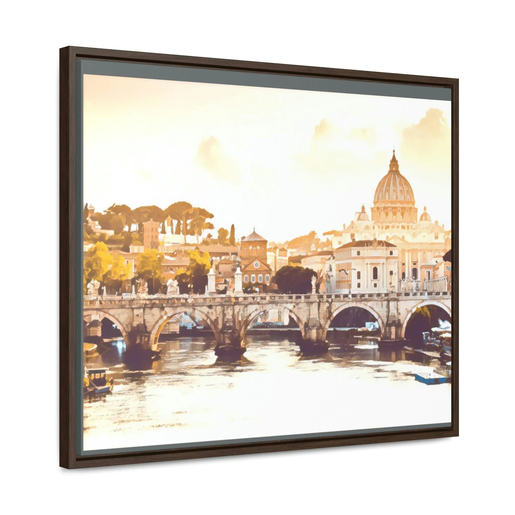 French Bridge Canvas Wraps, Horizontal Frame