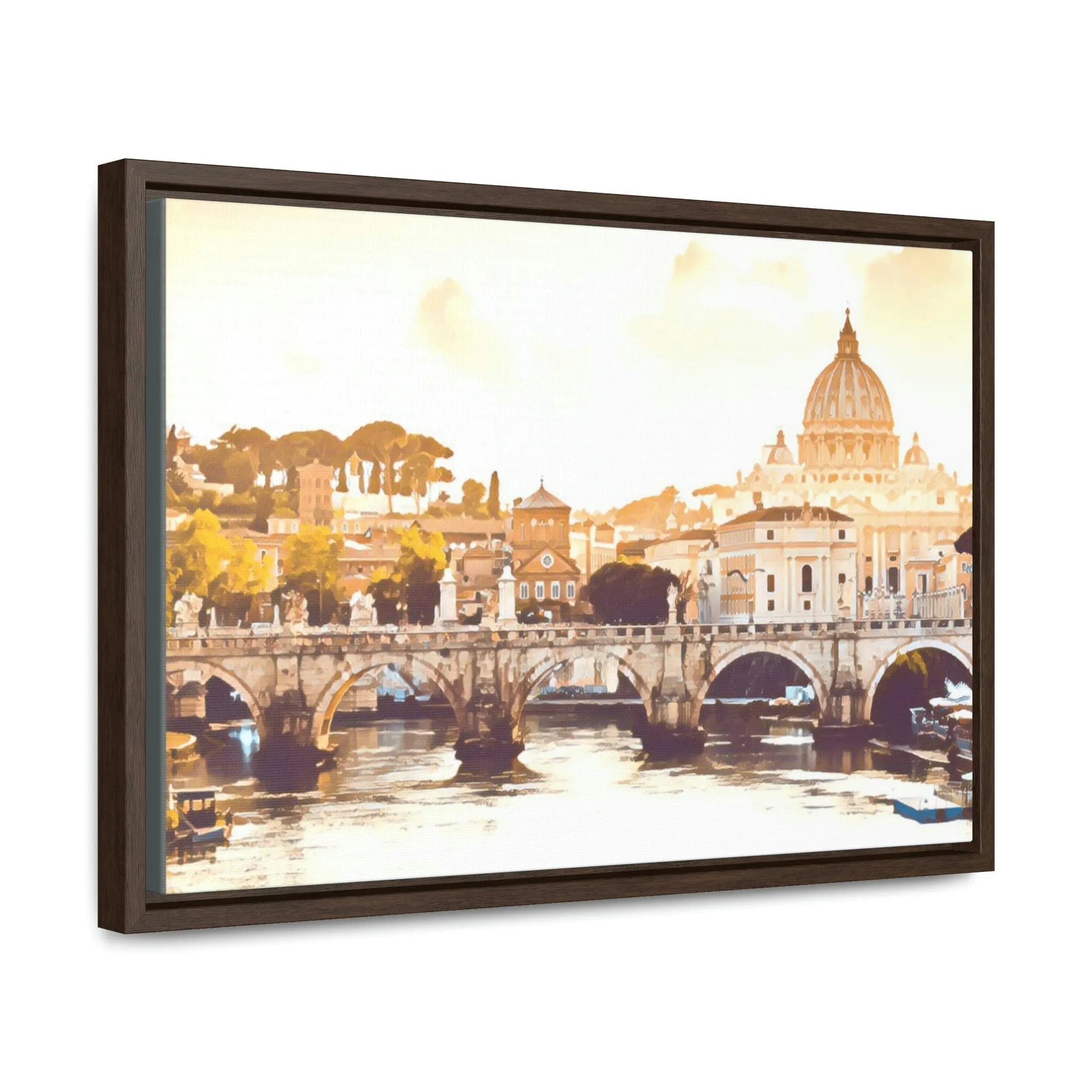 French Bridge Canvas Wraps, Horizontal Frame