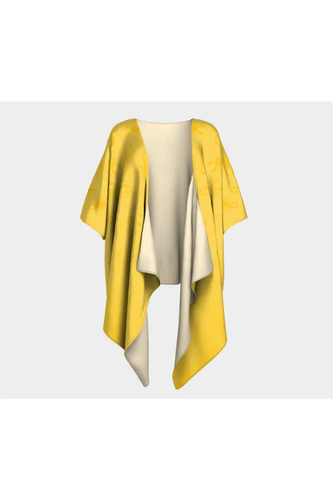 Golden Scorpion Draped Kimono