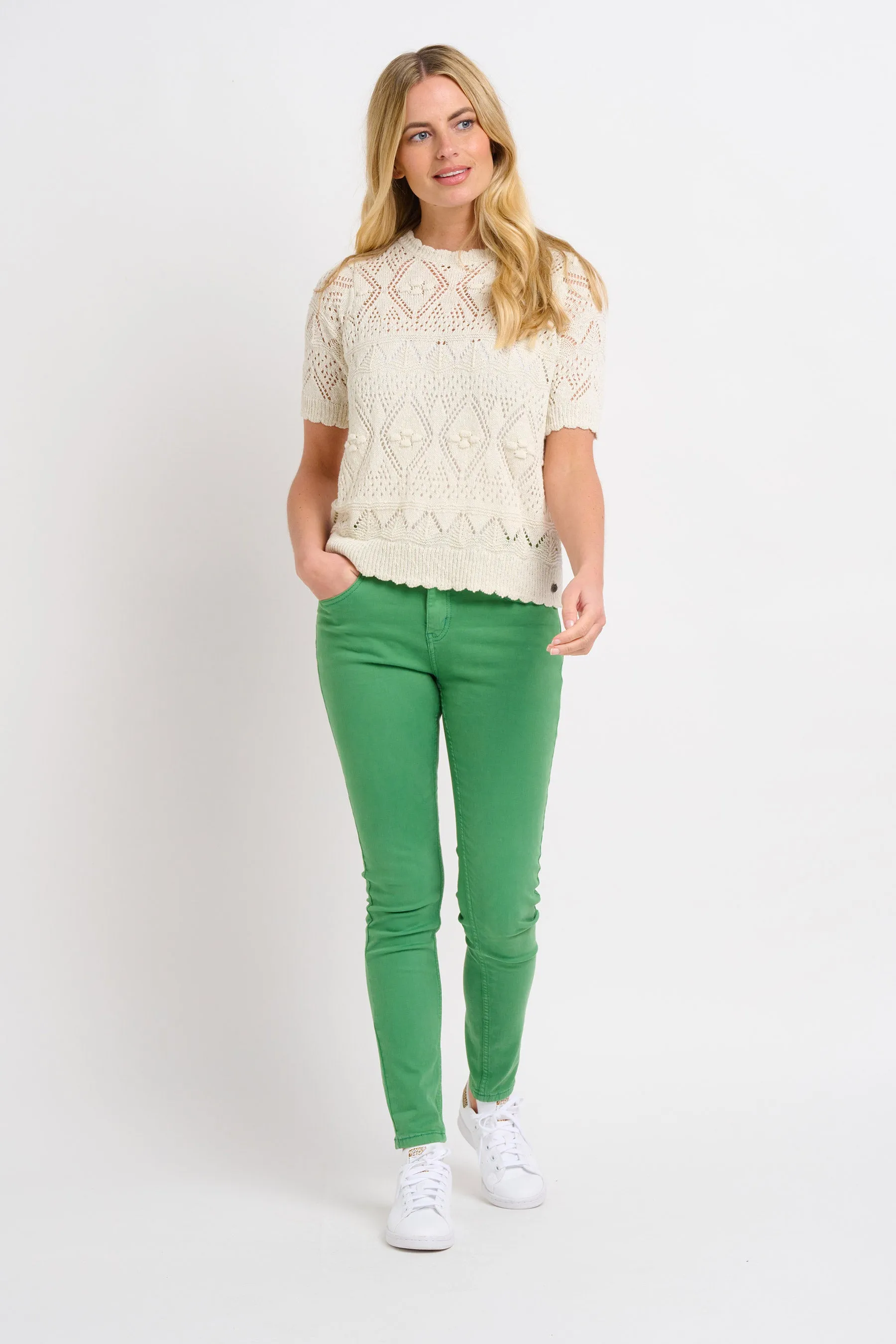 Green Dianthus Jeans