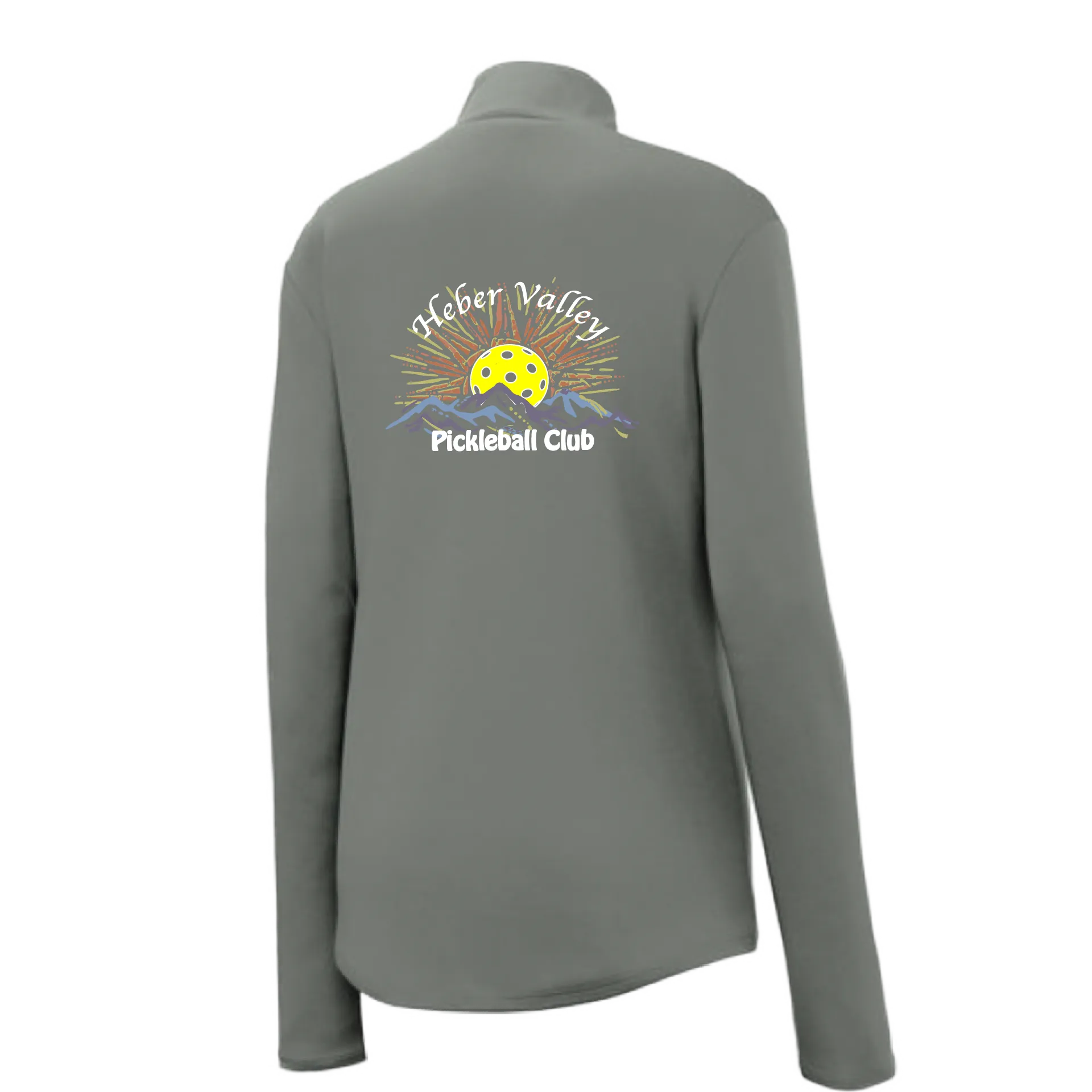 Heber Valley Pickleball Club (Customizable) | Women’s 1/4 Zip Pullover Athletic Shirt | 100% Polyester