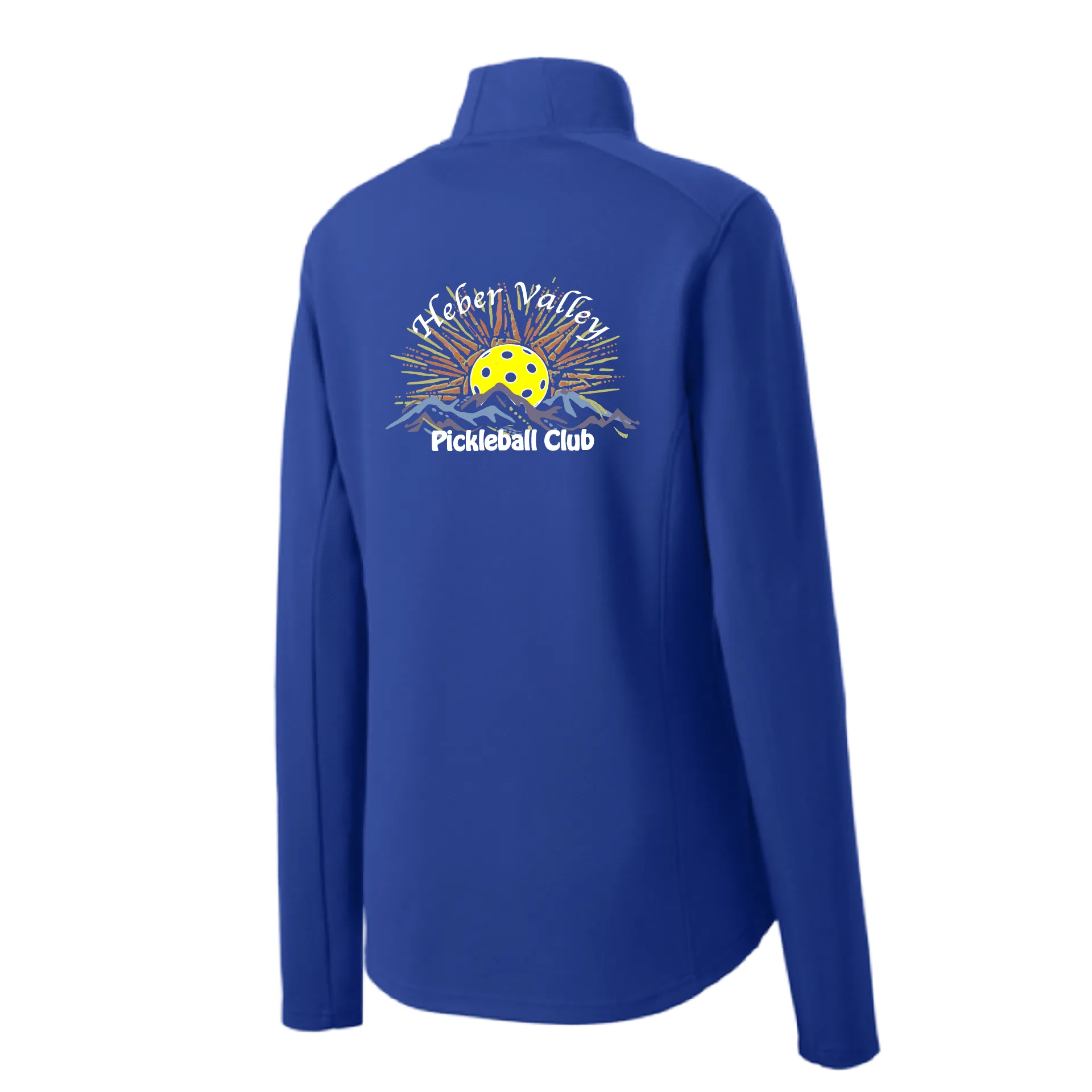 Heber Valley Pickleball Club (Customizable) | Women’s 1/4 Zip Pullover Athletic Shirt | 100% Polyester