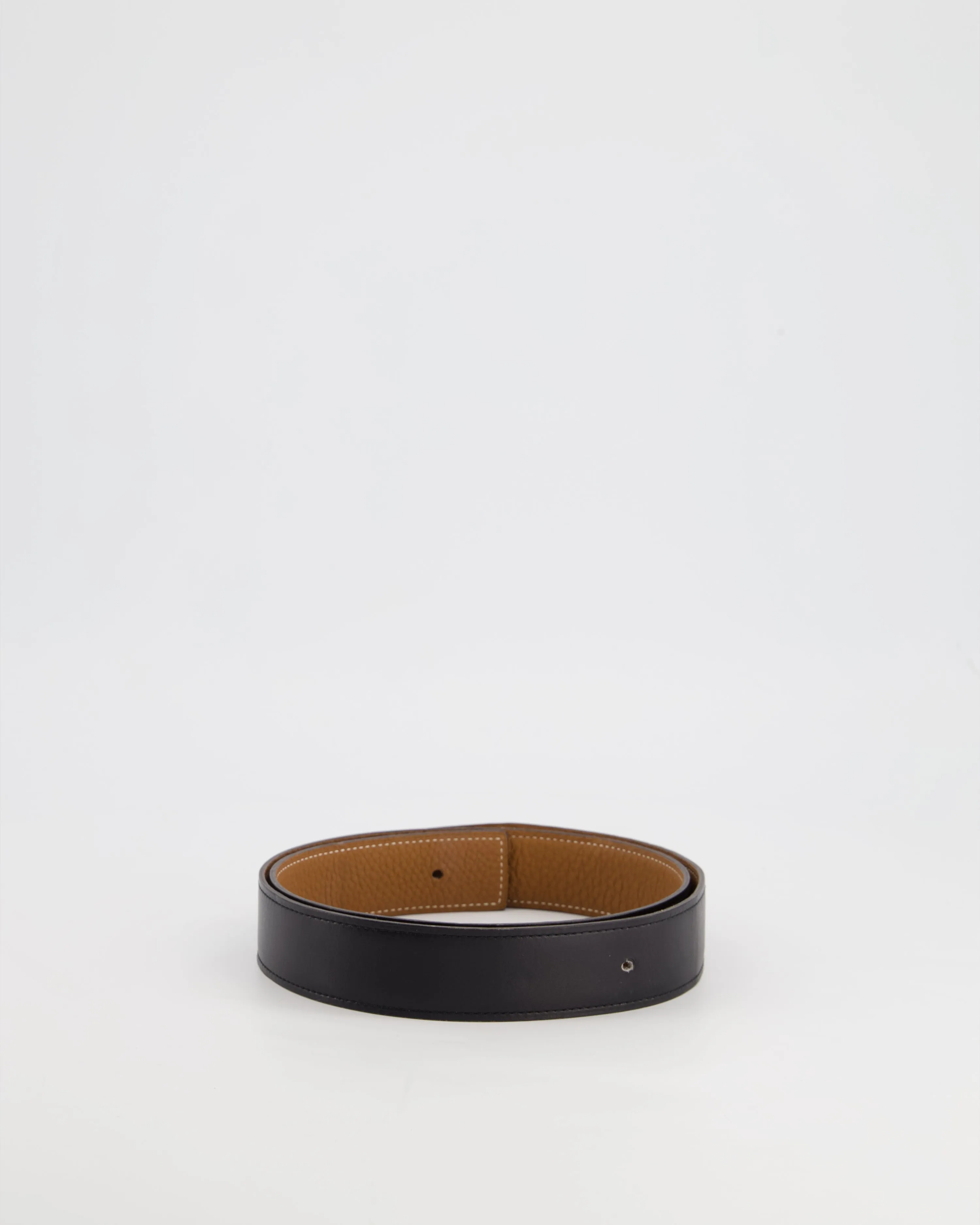 Hermès Reversible Belt With  Swift And Gold Togo Leather