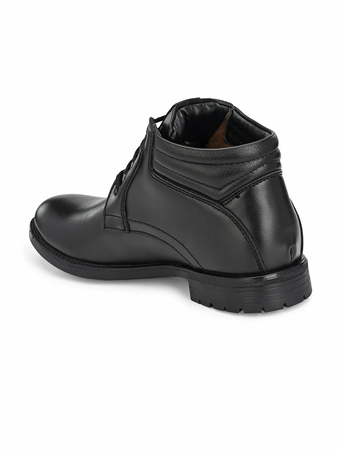 Jerry Lace-up Black Boots