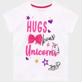 JoJo Siwa T-Shirt - Hugs, Bows, and Unicorns