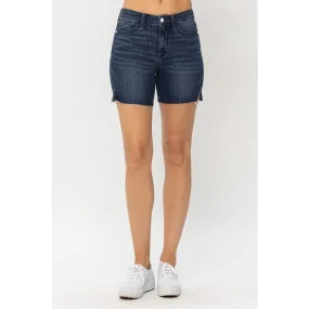 Judy Blue Mid Length Cut Off Shorts