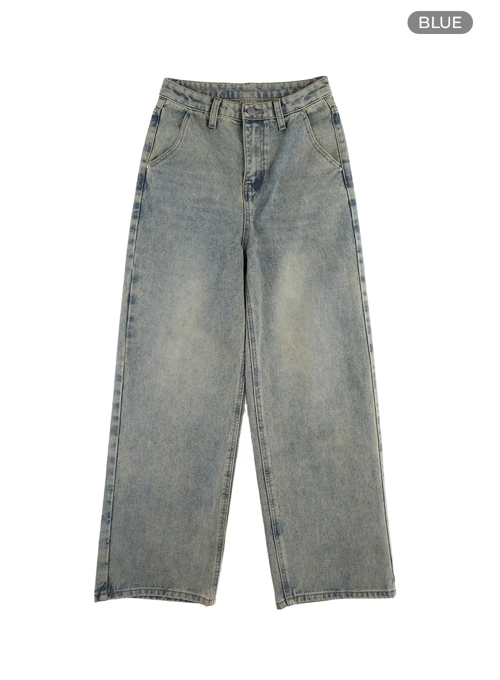 Light Washed Baggy Jeans OM408