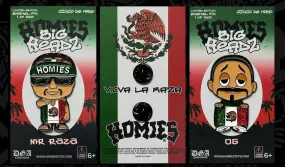 LTD Edition HOMIES™ - MR. RAZA & OG BIG HEADZ Enamel Pin Bundle