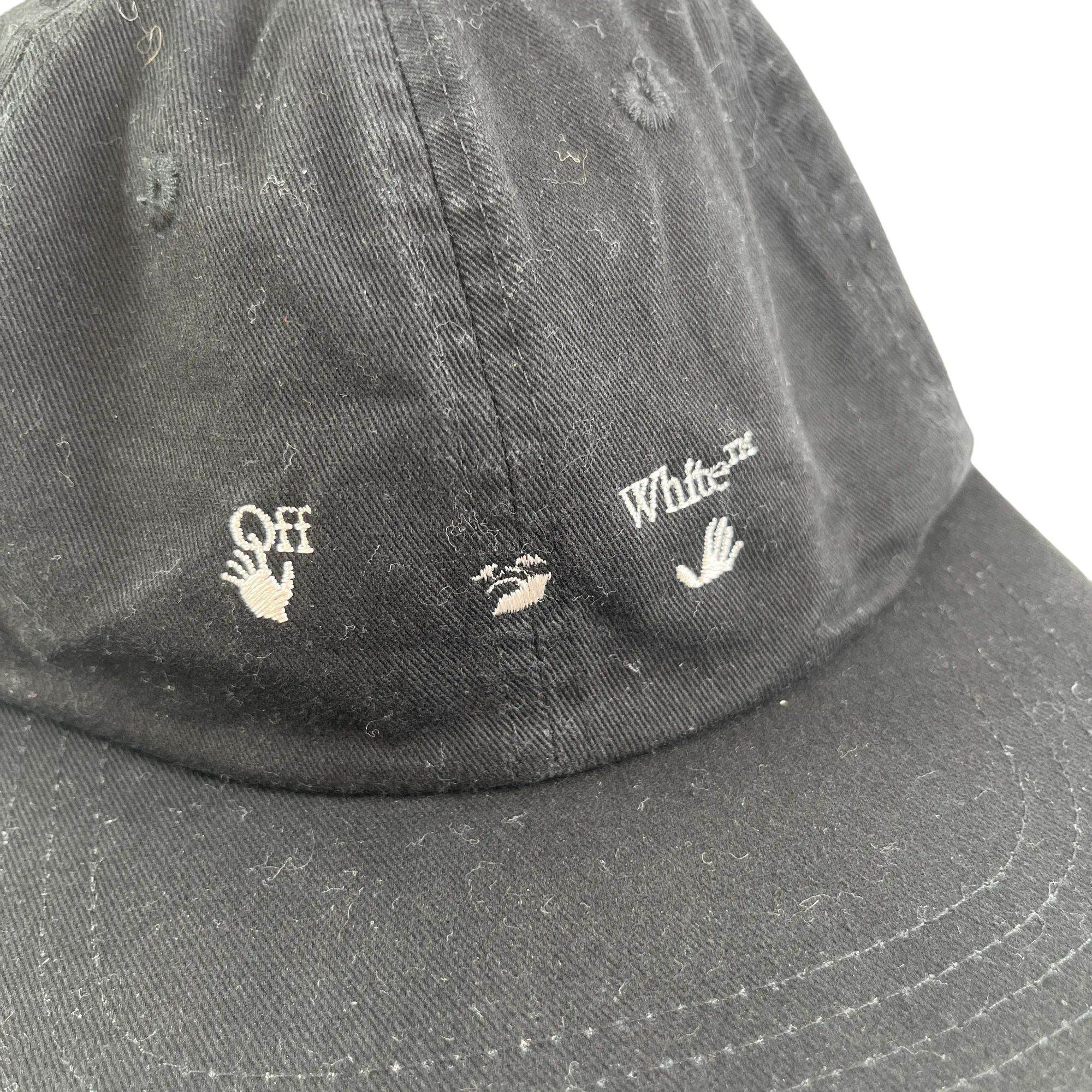 Men's Logo Print Cap Black