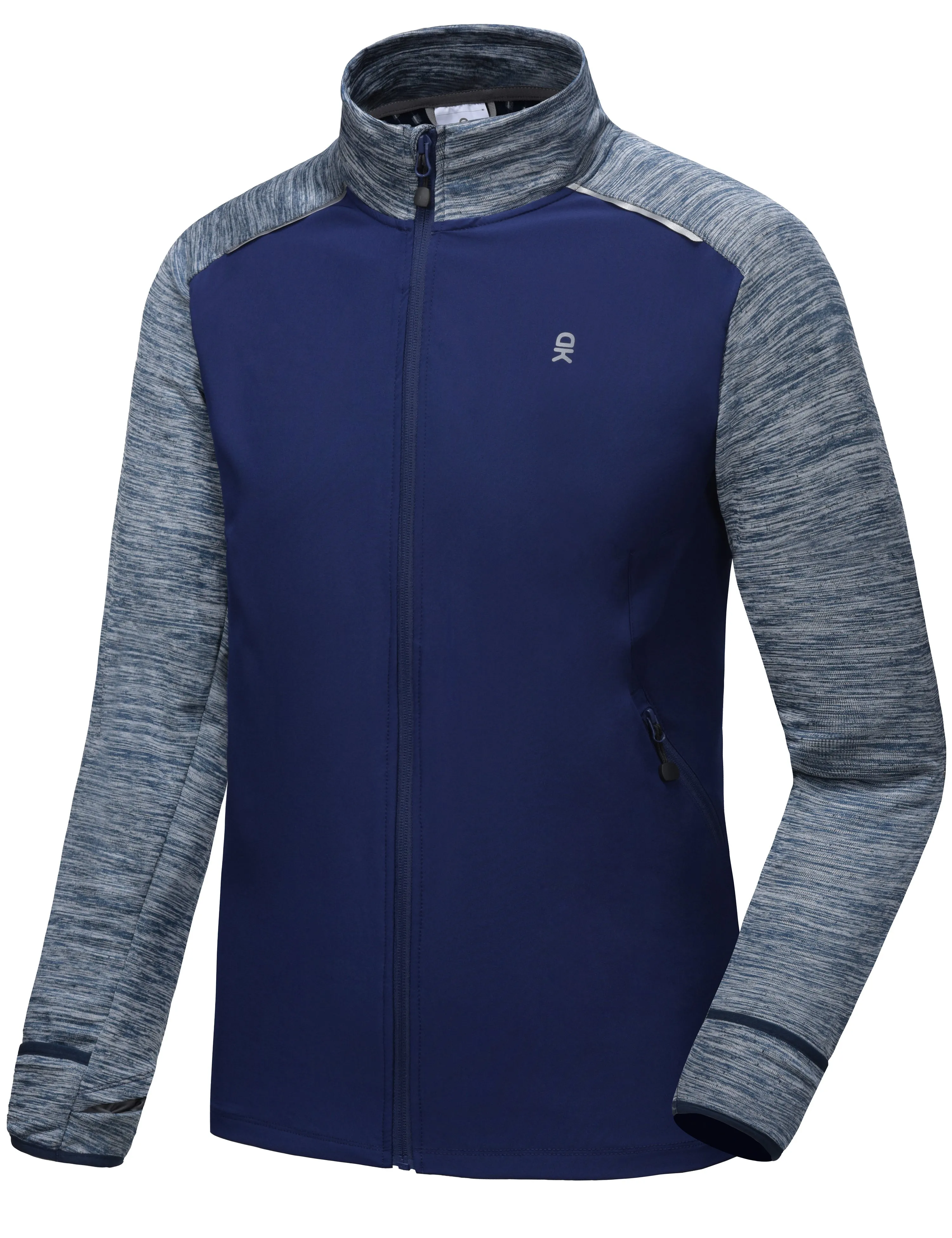 Men's Thumbholes Stretch Golf Running Jacket