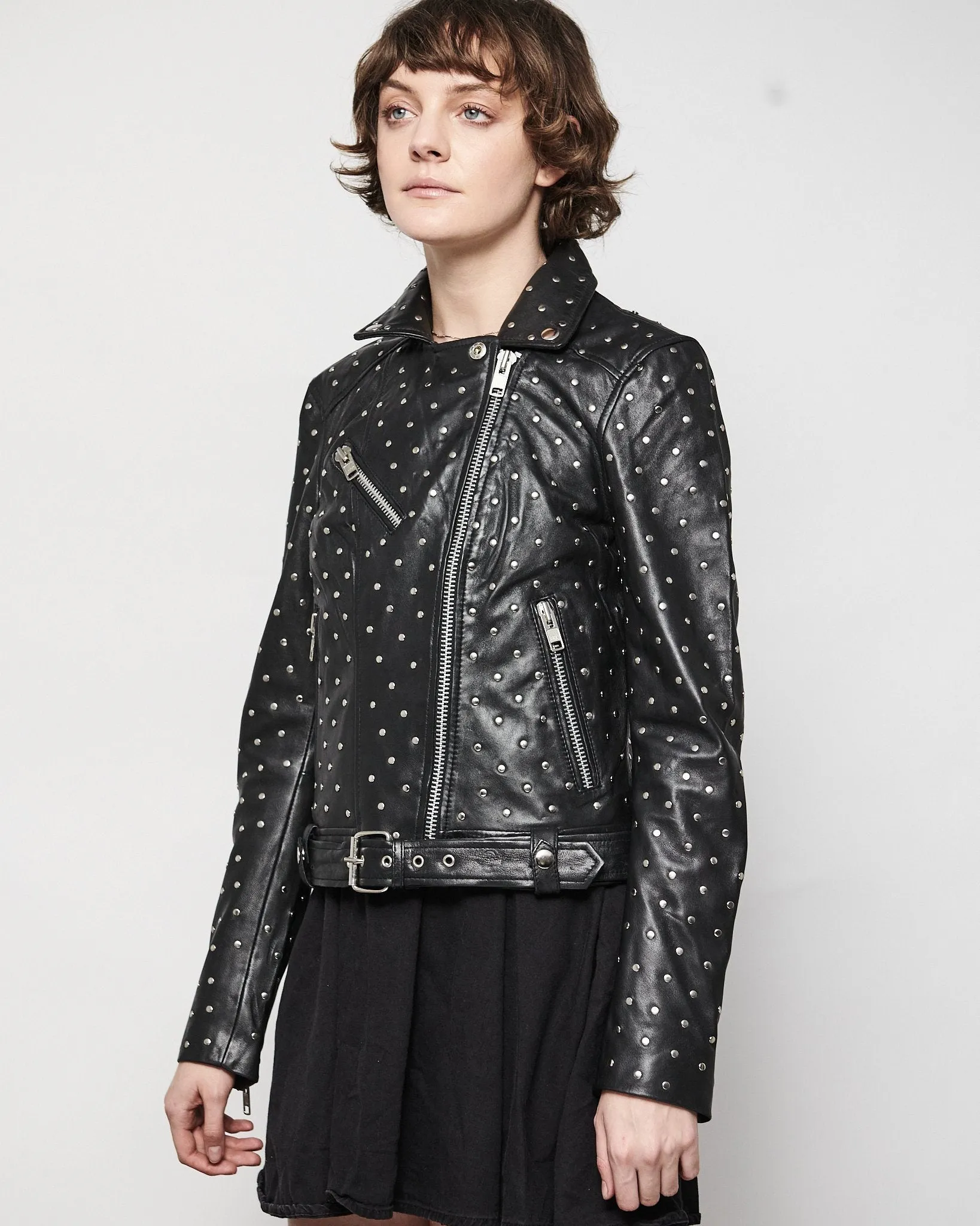 MODERN VICE STUDDED MOTO JACKET