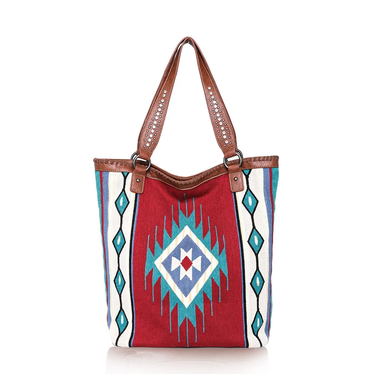 Montana West Aztec Tapestry Carry Tote For Women