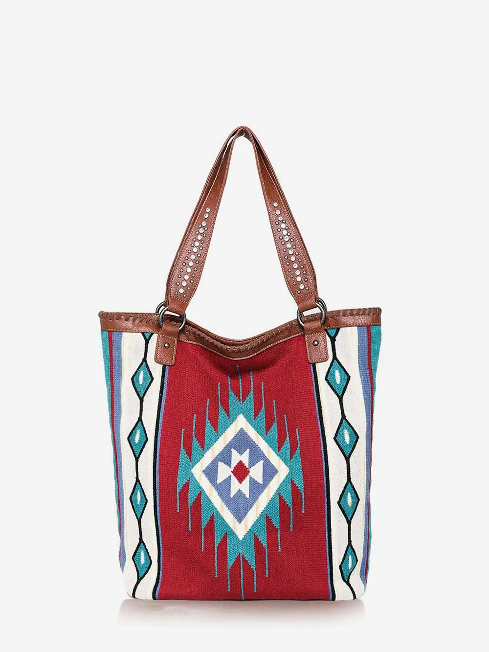 Montana West Aztec Tapestry Carry Tote For Women