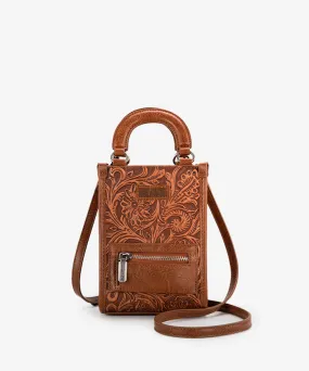 Montana West Tooled Mini Crossbody