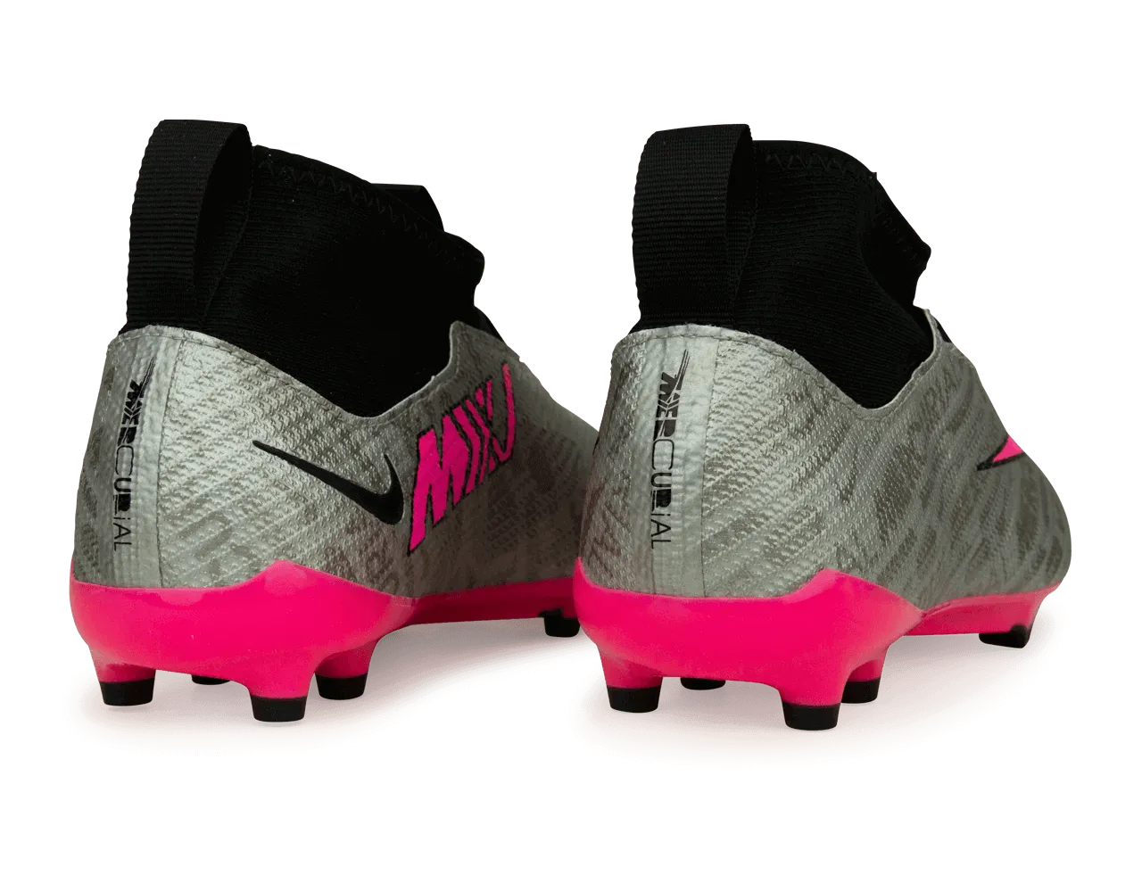 Nike Kids Zoom Mercurial Superfly 9 Pro FG Silver/Pink