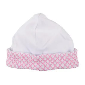 Pink Smocked Beanie