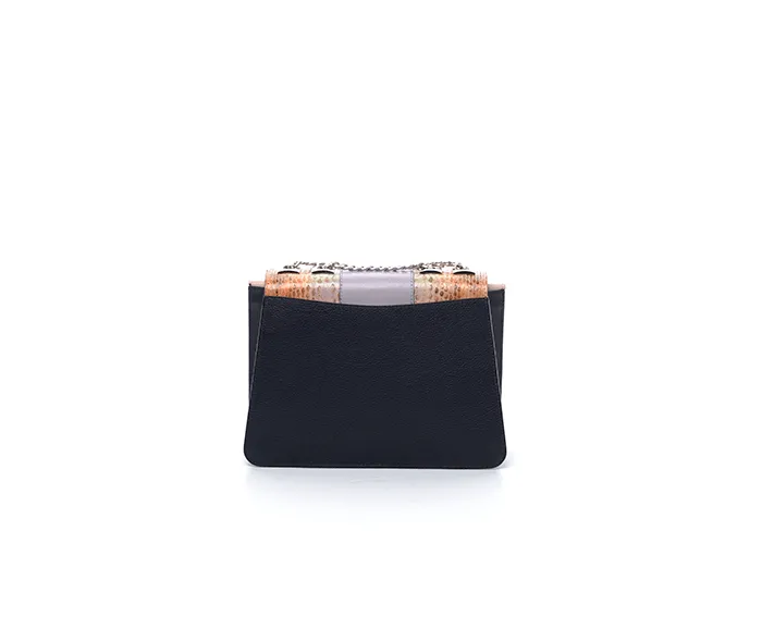 Powder Pink & Navy Jackie O Shoulder Bag