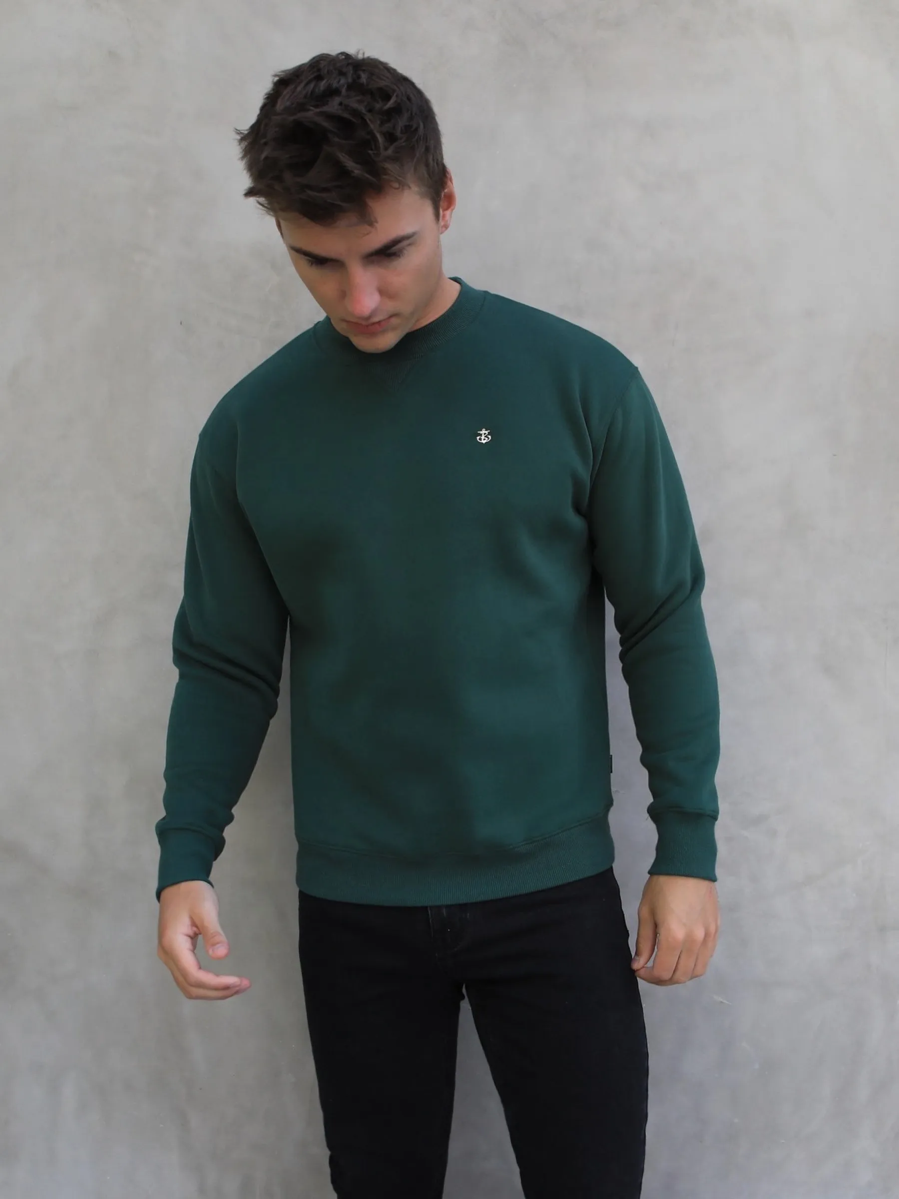 Preston Relaxed Jumper - Green