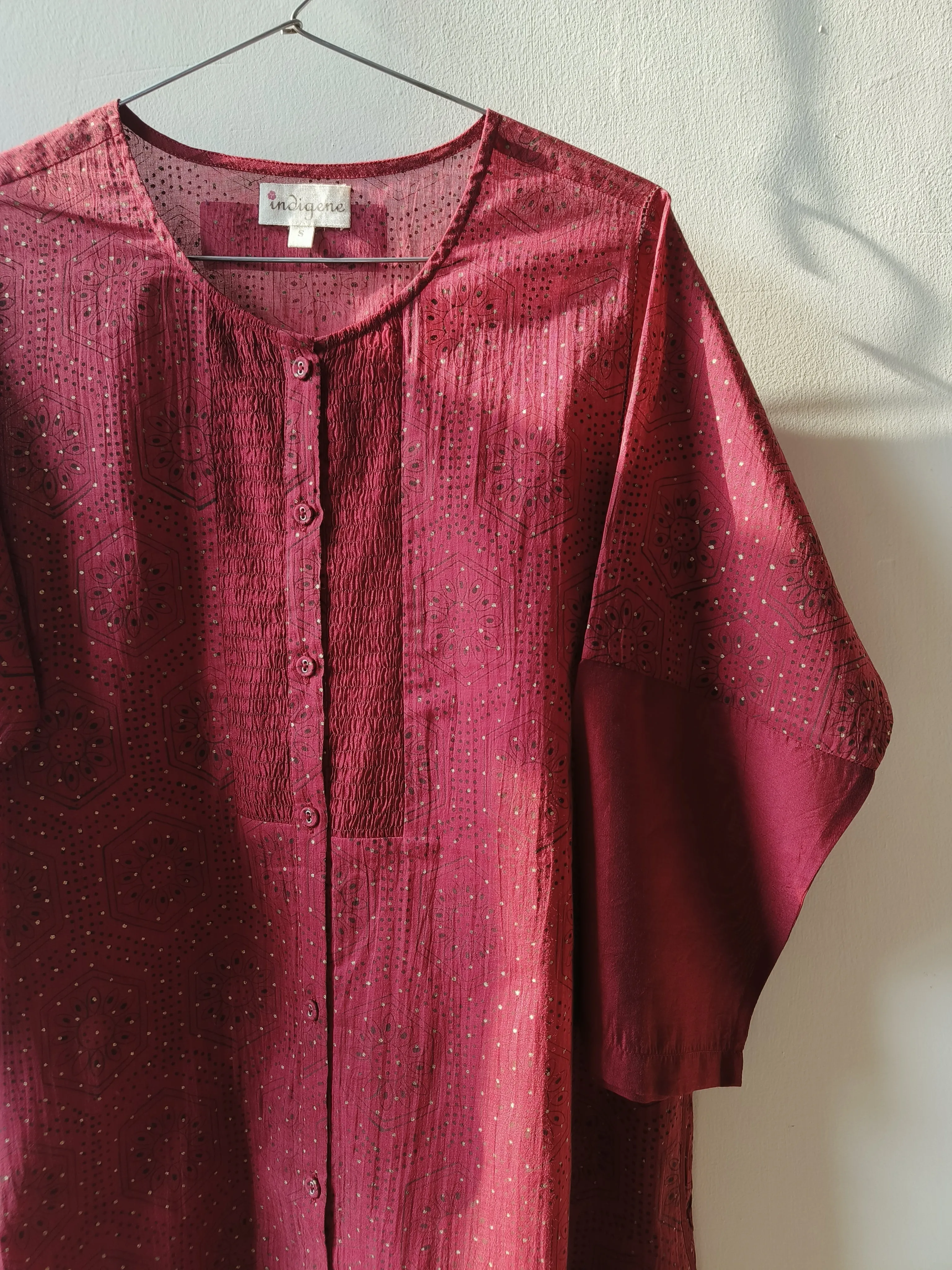 Printed Button Down Kurta