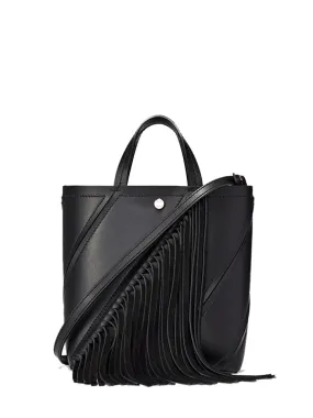 PS Small Hex Tote Fringe, Black