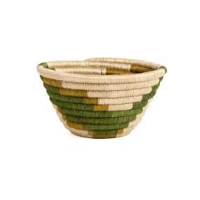 Restorative Greens Catch All Woven Bowl- Tiny Flora by Kazi Goods