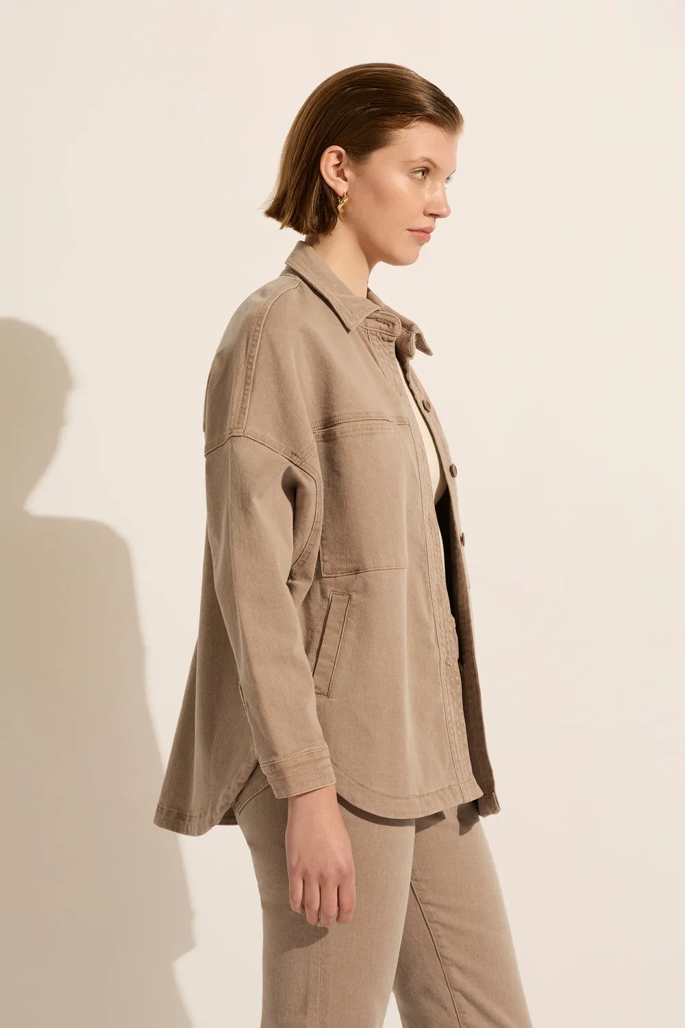 Rosa Twill Jacket - Mushroom