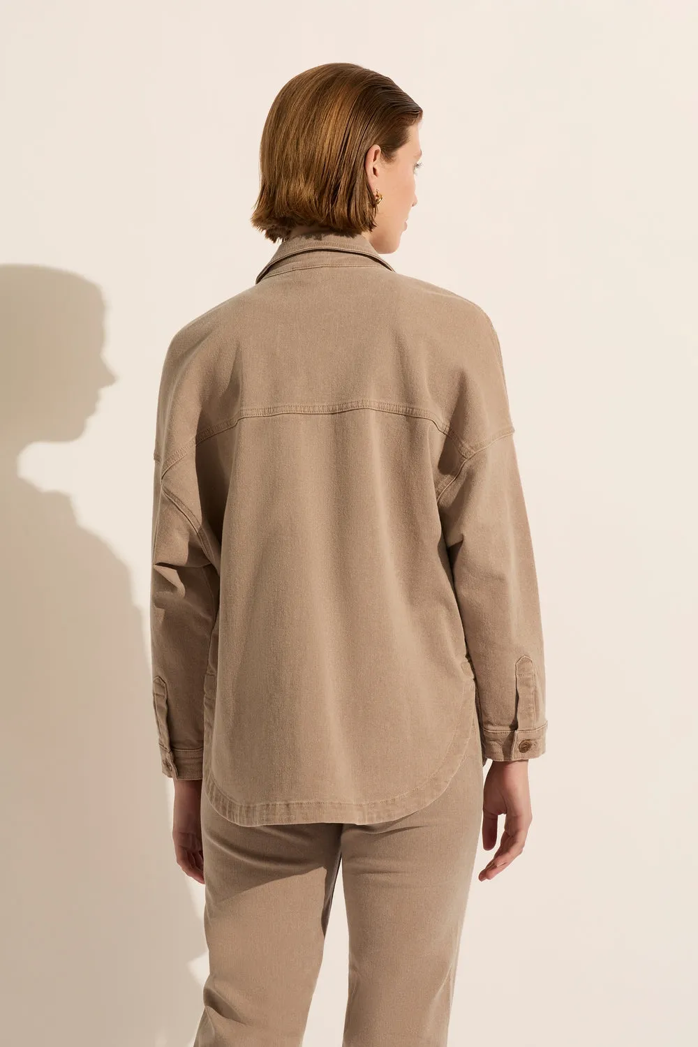 Rosa Twill Jacket - Mushroom