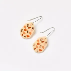 Terrazzo Drop Earrings - Pink / Shortcake