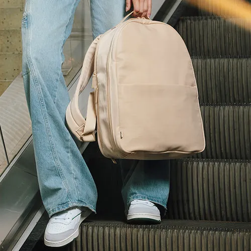 The Commuter Backpack in Beige