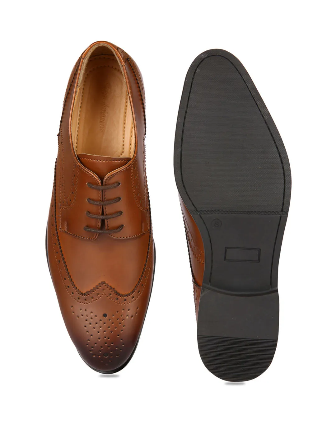 Uptown Tan Brogues