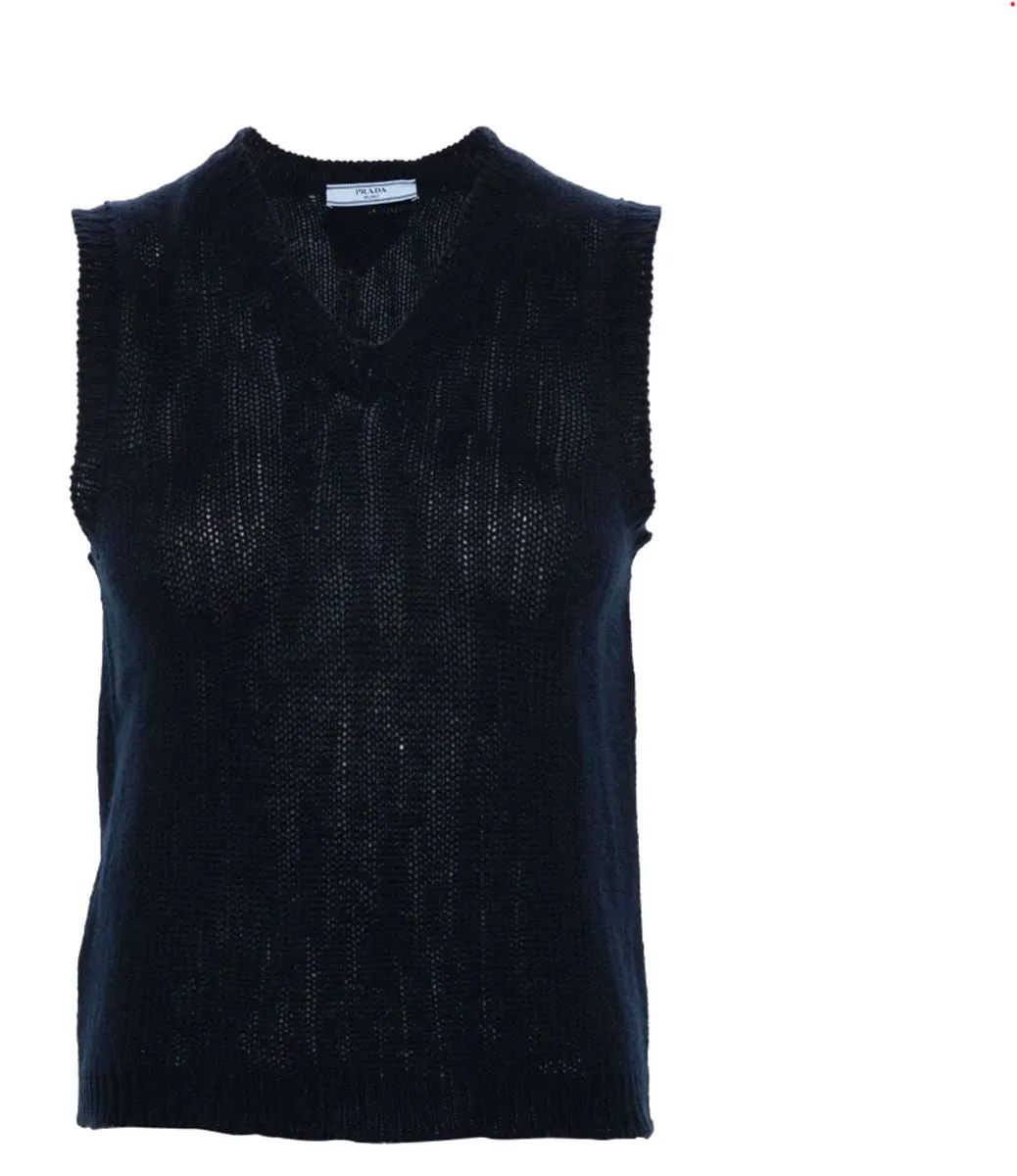 V-NECK CASHMERE VEST