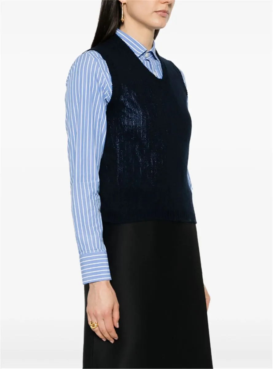 V-NECK CASHMERE VEST