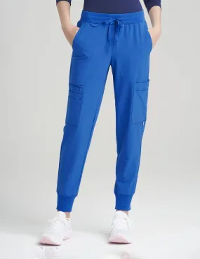 Womens 12-Pocket Scrub Jogger Pants