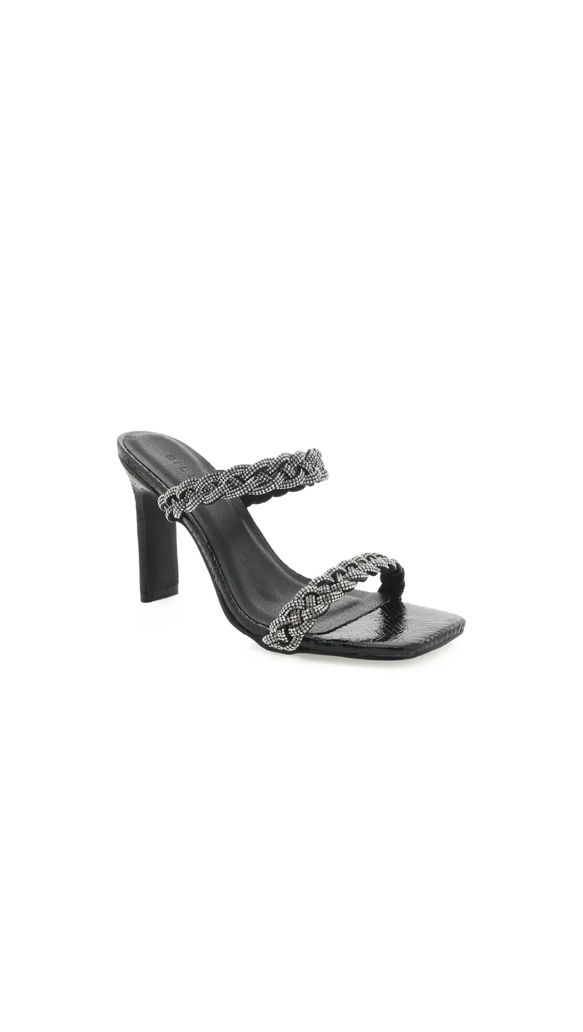 Xandra Heel - Black Diamante